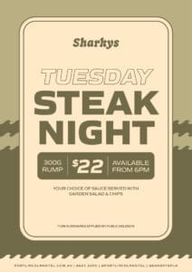 Tuesday Steak Night 28 Christmas day lunch port lincoln hotel