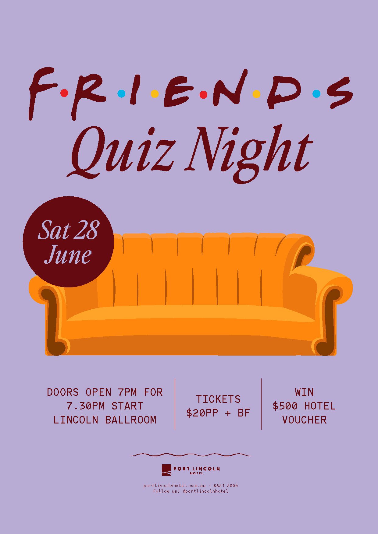 Friends Quiz Night 12 Footy port lincoln hotel
