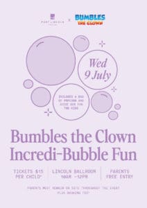 Bumbles The Clown Incredi Bubble Fun 5 Port lincoln hotel