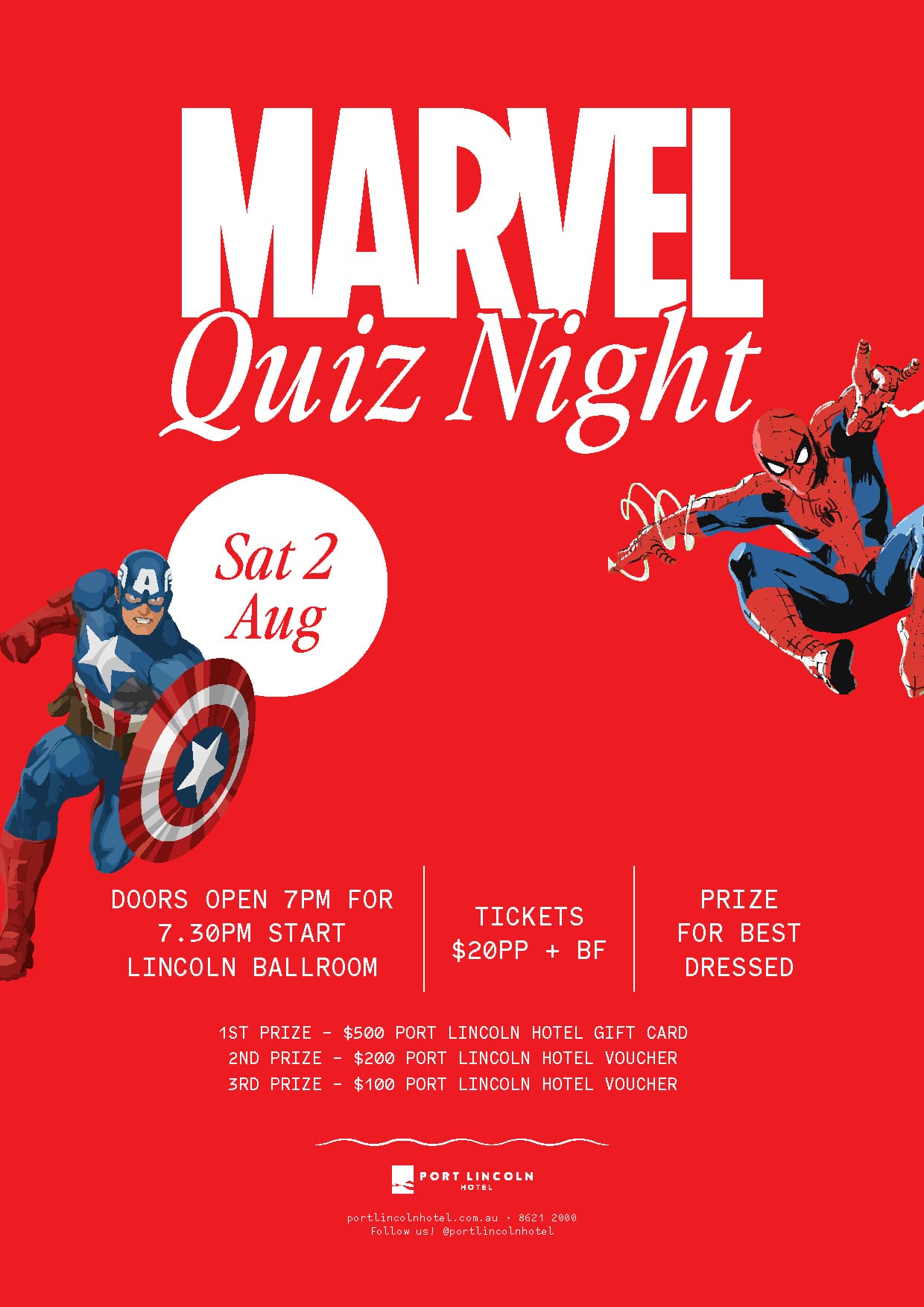 Marvel Quiz Night 8 Port lincoln hotel