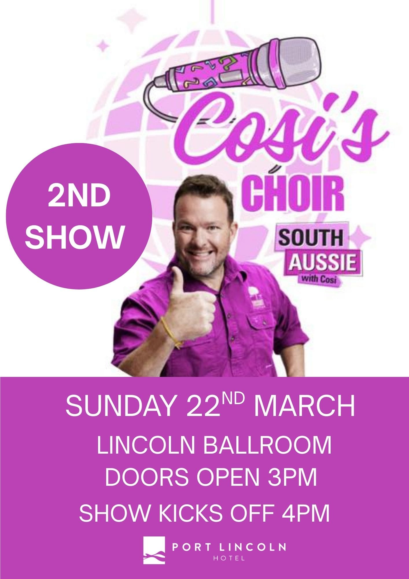 Cosi Choir 4 Port lincoln hotel